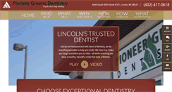 Desktop Screenshot of pioneergreensdentistry.com